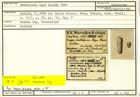 Karteikarte zum Holotyp von Textilaria hayi Karrer, 1864